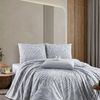 ZIRVEHOME Bettwäsche Baumwolle Bettbezug weiß mit grau Zebra-Streifen Zebra P1, Renforce, 4 teilig, 135x200 Baumwolle Bettbezug weiß mit grau Zebra-Streifen Bild 4