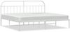 vidaXL Bettgestell mit Kopfteil Metall Weiß 200x200 cm 353691 Bild 2