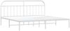vidaXL Bettgestell mit Kopfteil Metall Weiß 200x200 cm 353691 Bild 3