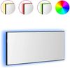 vidaXL Spiegel mit LED-Lichtleisten Schwarz Eichen-Optik 80 x 37 cm 863308 Bild 3