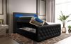 Boxspringbett Sonno mit RGB, USB und Stauraum 160x200 Schwarz H4 (100kg+) Bild 3