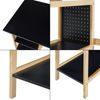 Schreibtisch Dønna 120x60x75cm Schwarz/Holzfarben [en. casa] Bild 4