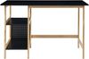 Schreibtisch Dønna 120x60x75cm Schwarz/Holzfarben [en. casa] Bild 3