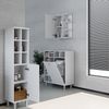 Vicco 'Fynn' Badregal mit Wäschekorb, MDF weiß, 78,4 x 34 x 91,6 cm Bild 4