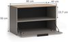 Kommode Wido Greige 80 x 50 cm mit 1 geschlossenem Fach Vicco Bild 2