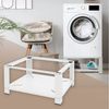 ML-DESIGN Waschmaschinenuntergestell Waschmaschinenzubehör Untergestell Unterbausockel Podest für Trockner, Waschmaschinen Unterbau mit Ablage 63x54x32cm Stahl Weiß Bild 5