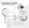 ML-DESIGN Waschmaschinenuntergestell Waschmaschinenzubehör Untergestell Unterbausockel Podest für Trockner, Waschmaschinen Unterbau mit Ablage 63x54x32cm Stahl Weiß Bild 3