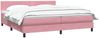 vidaXL Boxspringbett mit Matratze Rosa 180x210 cm Samt 3316034 Bild 4