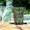 Longdrink Glas Wasser Saft Trink Basic grau H=13cm Bar 300ml Raute anthrazit Bild 2