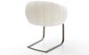 Freischwinger Jada-Flex Bouclé Weiß Freischwinger flach Effektfinish Titan Taschenfederkern Bild 5