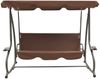 vidaXL Hollywoodschaukel mit Sonnendach Kaffeebraun 313338 Bild 2