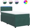 vidaXL Boxspringbett mit Matratze Dunkelgrün 90x200 cm Samt 3289941 Bild 2