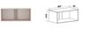 Marmex Möbel Tres Set-F/N Offenes Regalsystem, Begehbarer Kleiderschrank mit Aufsatz, Kompaktgarderobe für Kleidung und Schuhe, Ankleidezimmer Möbel, laminierte Spanplatte, graubeige cashmere 240x246x51 cm Bild 4