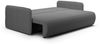 Sofa 2-Sitzer mit Schlaffunktion CALGARY Stoff Curio Dunkelgrau Bild 2