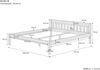 Erst-Holz Weißes Doppelbett 180x200 Massivholzbett Kiefer massiv Holzbett V-60. 38-18W inkl. Rollrost und Matratze Bild 4