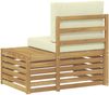 vidaXL Ecksofa-Einheiten für draußen Weiß und Creme 91 x 63 x 73 cm 901509 Bild 5
