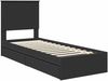 vidaXL Aufbewahrungsbett Schwarz 75 x 190 cm Holzwerkstoff 3411258 Bild 4