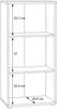 Regal >TEMPRA2< 2 Böden, in Sonoma Eiche Dekor - 54x111,1x34,8cm (BxHxT) Bild 5