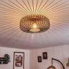 hofstein Deckenleuchte »Pieris« Deckenlampe aus Metall in Schwarz/Kupfer, ohne Leuchtmittel, E27, Leuchte m. Gitter u. Lichteffekt an der Decke Bild 4