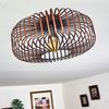 hofstein Deckenleuchte »Pieris« Deckenlampe aus Metall in Schwarz/Kupfer, ohne Leuchtmittel, E27, Leuchte m. Gitter u. Lichteffekt an der Decke Bild 5