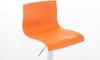 Barhocker BERLIN - Orange, Kunststoff Barhocker mit Lehne Barstuhl Tresenhocker Tresenstuhl Kneipenhocker Kneipenstuhl Bild 5