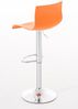 Barhocker BERLIN - Orange, Kunststoff Barhocker mit Lehne Barstuhl Tresenhocker Tresenstuhl Kneipenhocker Kneipenstuhl Bild 4