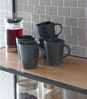 Home4You Becher BAILO, Kaffeebecher, Schwarz, 440 ml, Steingut Bild 4