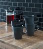 Home4You Becher BAILO, Kaffeebecher, Schwarz, 440 ml, Steingut Bild 3