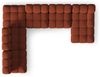 Micadoni Modulares Panorama Ecksofa Bellis 7-Sitzer Links 3D-Stoff Sonic Ziegel Bild 5