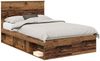 vidaXL Bettrahmen Altholz 135 x 190 cm Massives Kiefernholz 3409370 Bild 2