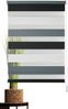 ondeco Doppelrollo Klemmfix Duo Rollo für Fenster ohne Bohren, Sonnenschutz Plisseerollo lichtdurchlässig und Blickdicht - Grau-Anthrazit - 90x160 cm Bild 2