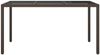 vidaXL Gartentisch 150x90x75 cm Gehärtetes Glas Poly Rattan Braun 316704 Bild 3