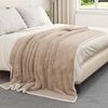 vidaXL Überwurfdecke Kamel 150 x 200 cm Fleece 42016978 Bild 3