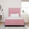 vidaXL Boxspringbett mit Kopfteil Rosa 120 x 200 cm Samt 3344866 Bild 3