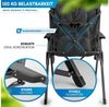 Nordmut Campingstuhl verstellbare Rückenlehne 4-fach, gepolstert, kompakt, Sitzen & Liegen (Spar-Set, 2 St), hohe Lehne, klappbar, 140kg belastbar, ergonomische Sitzform, Armlehne Bild 4