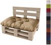 sunnypillow Sitzkissen Palettenkissen gesteppt Sitzkissen 120 x 80 x 12 cm, Sandfarben Bild 1