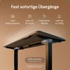 Desktronic HomePro Elektrisch höhenverstellbarer Schreibtisch 120x60cm Schwarz/Grau mit Memory-Funktion, Anti-Kollisions Technologie, USB-A und USB-C-Ladeanschlüssen Bild 3