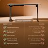 Desktronic HomePro Elektrisch höhenverstellbarer Schreibtisch 120x60cm Schwarz/Grau mit Memory-Funktion, Anti-Kollisions Technologie, USB-A und USB-C-Ladeanschlüssen Bild 5