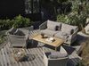 Gartensofa Aster mit Kissen aus Kunst-Rattan und Olefin-Stoff, skandinavisch, beige, für 2-3 Personen Bild 4