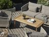 Gartensofa Aster mit Kissen aus Kunst-Rattan und Olefin-Stoff, skandinavisch, beige, für 2-3 Personen Bild 5