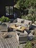 Gartensofa Aster mit Kissen aus Kunst-Rattan und Olefin-Stoff, skandinavisch, beige, für 2-3 Personen Bild 3