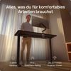 Desktronic HomeOne Elektrisch höhenverstellbarer Schreibtisch 120x60cm Schwarz/Schwarz mit Memory-Funktion, Anti-Kollisions Technologie, USB-A und USB-C-Ladeanschlüssen Bild 2