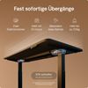 Desktronic HomeOne Elektrisch höhenverstellbarer Schreibtisch 120x60cm Schwarz/Schwarz mit Memory-Funktion, Anti-Kollisions Technologie, USB-A und USB-C-Ladeanschlüssen Bild 3