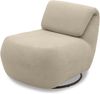 DOMO. collection Sessel 700024, Polstersessel, Drehfunktion, gepolsterte Rückenlehne, Rückenfunktion, Wippfunktion, Hochlehner, Polstergarnitur, 68 x 88 x 67 (BxTxH), beige Bild 3