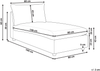Chaiselongue VIZILLE Stoff Cremeweiß Bild 2
