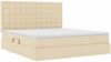 vidaXL Aufbewahrungsbett mit Matratze Creme 180 x 200 cm Polyester 3371926 Bild 5