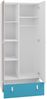 Kleiderschrank Cinga 03 (Farbe: Schwarz / Eiche + Beige) Bild 2