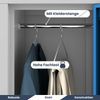 Umkleideschrank Spind IGOR - 6 Abteile, Etikettenhalter Lüftungsschlitze | Umkleidespind Schließfachschrank Garderobenspind, 185x90x45cm Grau-Blau Bild 4