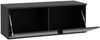 Lowboard >LIBERTAD< Hängeschrank, Schwarz Glanz / Schwarz - 99,5x37,5x34,8cm (BxHxT) Bild 5