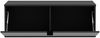 Lowboard >LIBERTAD< Hängeschrank, Schwarz Glanz / Schwarz - 99,5x37,5x34,8cm (BxHxT) Bild 3